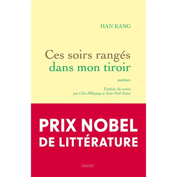Ces soirs rangés dans mon tiroir : poèmes