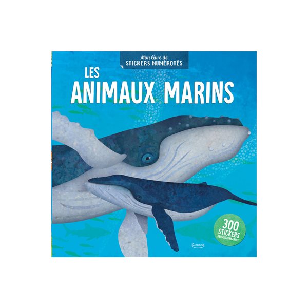 Les animaux marins, Mon livre de stickers numérotés