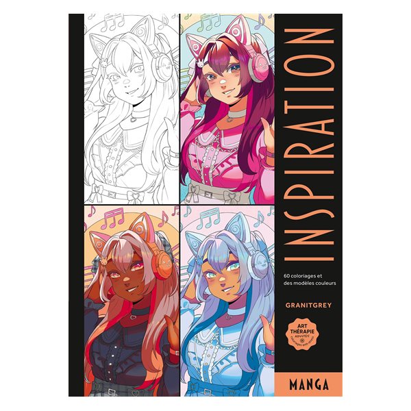 Inspiration manga : 60 coloriages et des modèles couleurs