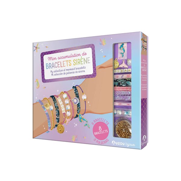 Mon accumulation de bracelets sirène : 8 bracelets