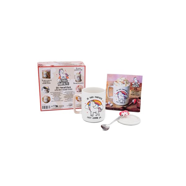 Coffret licorne : je suis parfaite : 20 recettes de mug cakes