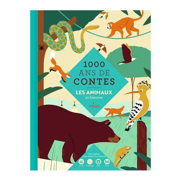1.000 ans de contes : les animaux : 52 histoires