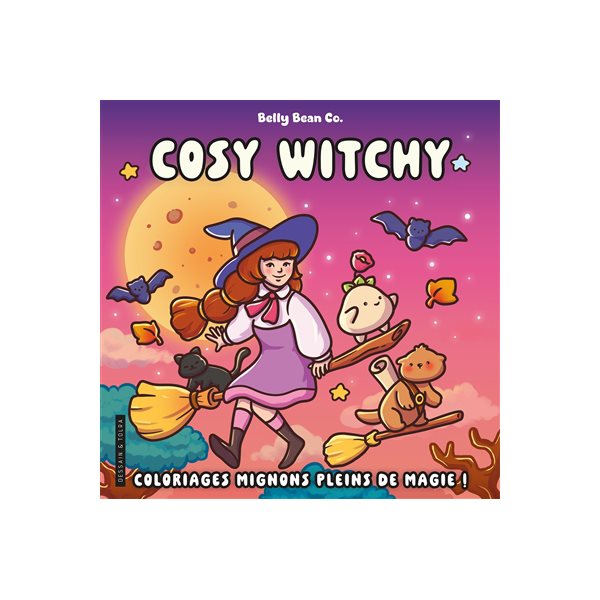 Cosy witchy : coloriages mignons pleins de magie !