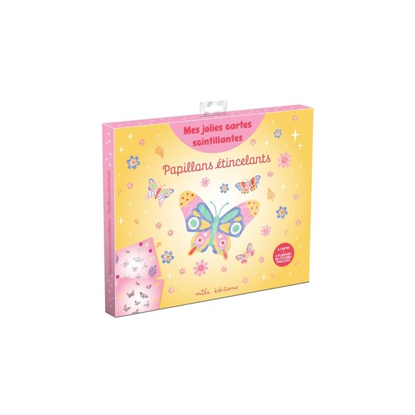 Papillons scintillants, Mes jolies cartes à pailleter