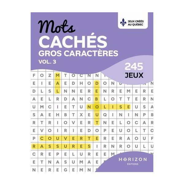 Mots caches gros caractères vol.3 : 245 jeux