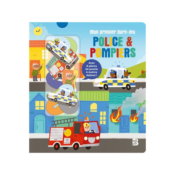 Police & pompiers : avec 8 pièces de puzzle à mettre debout !