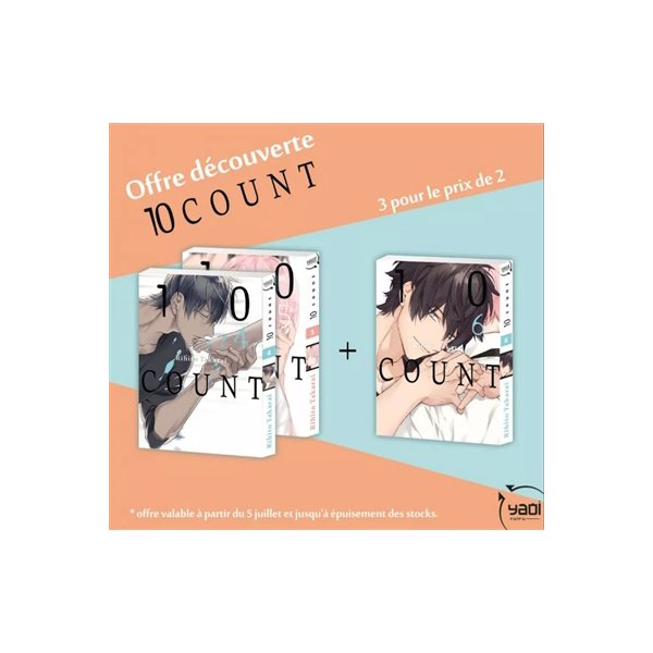 Pack offre découverte 10 count : vol. 4-5-6, Taifu yaoi