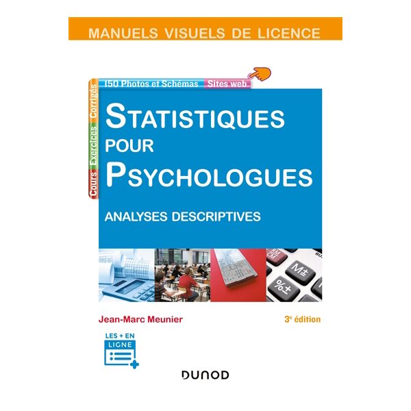 Statistiques pour psychologues : analyses descriptives, Manuels visuels de licence