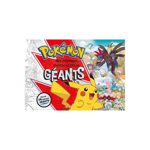 Pokémon : Mes coloriages cherche-et-trouve géants