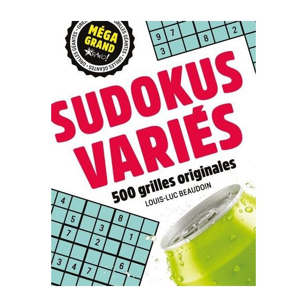 Méga grand -  Sudokus variés : 500 grilles originales
