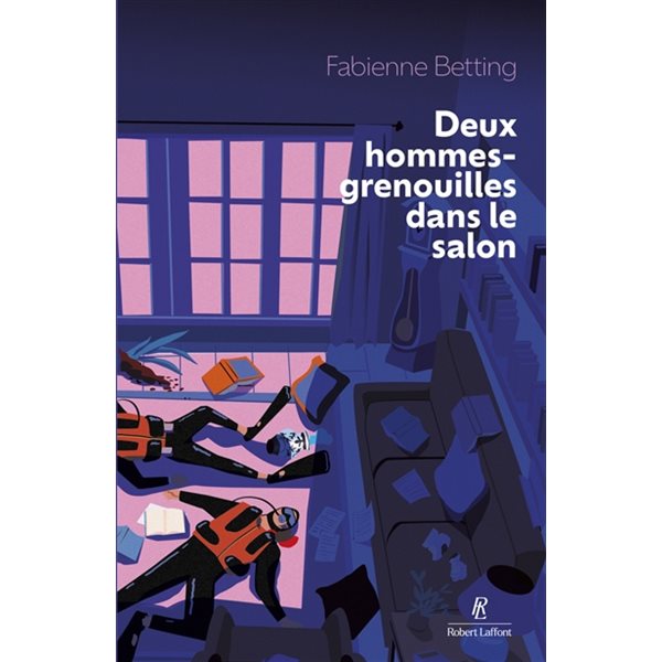 Deux hommes-grenouilles dans le salon